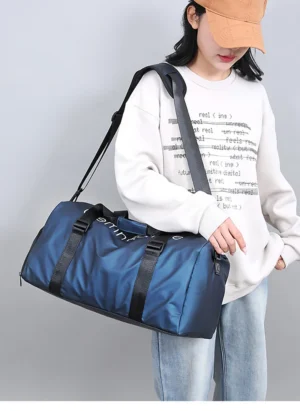 Waterproof Sports Fitness Bag Gym Handbag Swimming Training Shoulder Bags Outdoor Yoga Tote with Dry Wet Pocket and Shoes Pouch – Image 19
