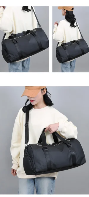 Waterproof Sports Fitness Bag Gym Handbag Swimming Training Shoulder Bags Outdoor Yoga Tote with Dry Wet Pocket and Shoes Pouch – Image 31