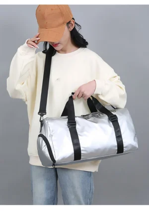 Waterproof Sports Fitness Bag Gym Handbag Swimming Training Shoulder Bags Outdoor Yoga Tote with Dry Wet Pocket and Shoes Pouch – Image 28