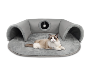 Tunnel Lit 3-en-1 pour Chat – Chaud & Ludique