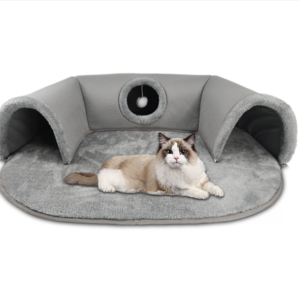 Tunnel Lit 3-en-1 pour Chat – Chaud & Ludique