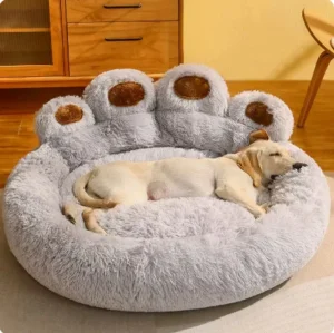 Panier Moelleux pour Chien & Chat – Lit Doux Lavable